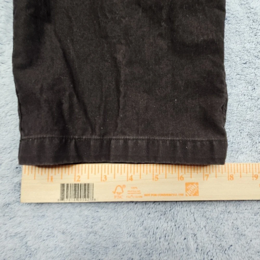 Ermengildo Zegna Sport Pants Mens 38x35 Brown 100% Cotton Trousers Flat Front
